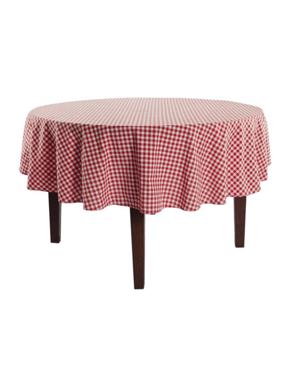 The Pioneer Woman Home Red Gingham 70" Round 100% Cotton Farmhouse Tablecloth